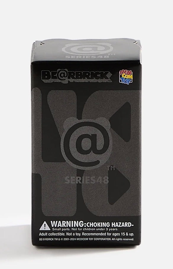 Actual item: front of sealed MEDICOM TOY BE@RBRICK Series 48 blind box