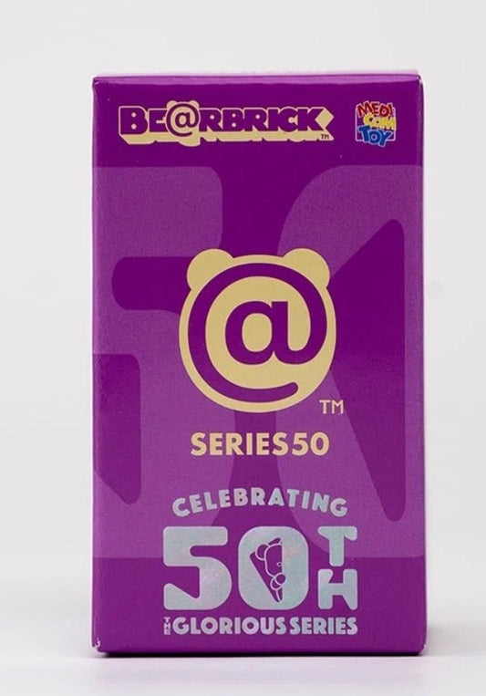Actual item: front of sealed MEDICOM TOY BE@RBRICK Series 50 blind box
