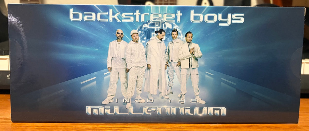 Actual item: Backstreet Boys Into the Millennium box artwork with five band members