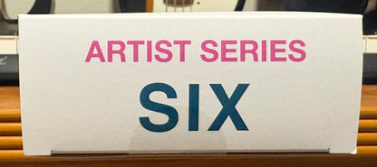 Actual Artist Series SIX printed side panel of the boxed DesignerCon 100% BE@RBRICK set