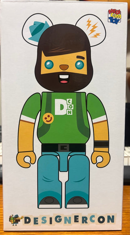 Actual item front: Vincent 400% BE@RBRICK DesignerCon 2025 original box